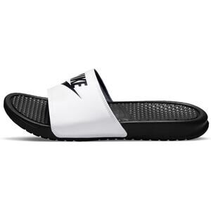NWT Nike Men’s Benassi JDI Slides Sport Sandal White/Black-Black Size 7 Comfort